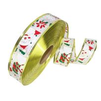 Colorful 10 Meter Christmas Santa And Snowman Ribbon For Elegant Holiday Decor 10m White Ribbon
