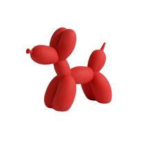 Modern Minimalist Resin Balloon Dog Sculpture Decorative Figurine for Living Room Entryway Home Office Tabletop Display Art Piece one size raudona