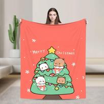 Bubu Dudu Christmas Blanket Quality Warm  Bedding Throws Autumn Boy Girl Living Room Fashion Bedspread 75x90cm