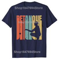 Vintage Retro Petanque Ball Lover Boule Graphic 100 Cotton Tshirt Unisex Fashion Casual Tshirt Loose Oversized Streetwear T Shirt S