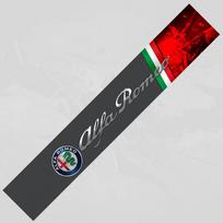 for Alfa Romeo Giulia GT Giulietta 156 159 155 Mito Stelvio Tonale Brera Spider Car Windshield Reflective Sticker Decals juoda