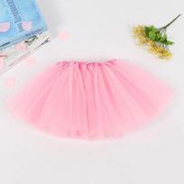 New Baby Girl Mini Tutu Skirts Party Fluffy Tulle Dress Stage Pettiskirt Ballet Dancewear Clothing Accessories for Children 2-8Y rožinė