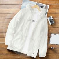 Summer Men's Windbreaker Big Size Sun Protection Clothing Ultra-thin Streetwear Zipper Hooded Jackets M balta