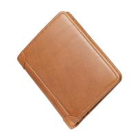 RFID Wallet Blocking Card Holder Travel Coin Purse Multi-functional Short Credit Cards Organizer  Brown ruda