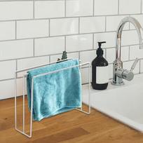 Vertical Dishcloth Drying Rack Iron Kitchen Accessories Storage Stand for Countertop Towel Organization balta