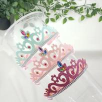 Bead Tiara Elsa Crown Frozen Hairband 3 Colors pink