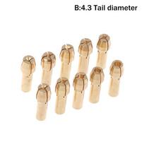 10Pcs/set 0.5mm-3.2mm Mini Drill Chucks Adapter Chucks For Chuck Adapter Micro Collet Brass DIY Power Rotary Tool