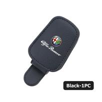 Car Sun Visor Glasses Holder Card Ticket Magnetic Storage Clip For Alfa Romeo Giulia 147 Mito 156 159 166 GT Stelvio Brera