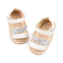 Summer 2025 Baby Girl Walker Sandals with Butterfly Magic Tape - Korean Style 11cm (0-6 Months) sidabras