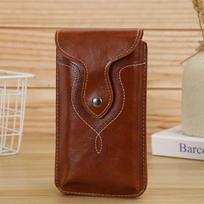 Phone Wallet Pouch Bum Bag Phone Belt Hanging Pouch Waist Pack Phone Waist Bag Leather Phone Case kava