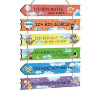 Children’s Room Wall Art, Inspirational Quotes Easy to Hang Wooden Panels with Airplanes Animals Positive Growth Decor for Kids’ Rooms Nursery 1