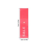10Pcs Clothes Hanger Marker Sale Tags PVC Plastic Reusable Snap Design Store Organization Retail Sale Tags Red