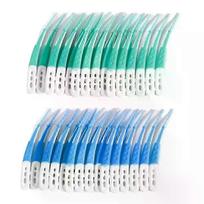 60-Piece Silicone Interdental Brush, Soft Bristle Tooth Cleaning Brush for Orthodontic Deep Cleaning, Oral Care, 65mm