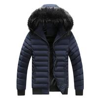 Large Size Cotton Coat Men's New Style Stitching Contrasting Color Fashionable Green Autumn and Winter Cotton Coat Jacket Men's Jacket L