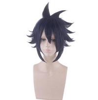 Anime Short Wig Cosplay My Hero Academia Tamaki Amajiki Costume Boku no Hero Academia Heat Resistant Synthetic Hair Cosplay Wigs 35CM tamsiai mėlyna spalva