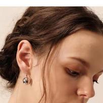 Fashion Temperament Women's Atomic Series Earrings Small Round Beads Versatile and Simple