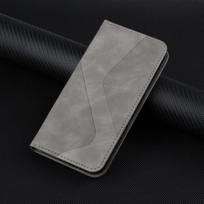 For Samsung Galaxy A21S Flip Case Leather Texture Book Etui For Galaxy A51 A71 A 50 30 20 10 A50S A30S A40 A31 A41 A11 A21 Cover A71 5G pilka spalva