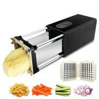 110V-240V Electric Potato Cutter Potato Chip Cutter Vegetable Cutting Machine Strip Dice Cube Slice Food Processor 110 V
