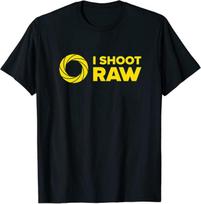 New I Shoot Raw II - Photography Design T-Shirt M-3XL Unisex T-Shirt Graphic Tee XL
