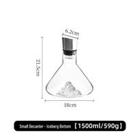 Luxury Iceberg Waterfall Wine Decanter - Fast Filter Glass Jug for Red Wine