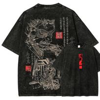Metal Gear Solid NewModel Washed T shirt Anime Lover personality Clothes Oversized Year round clothing Unisex hot product soft S