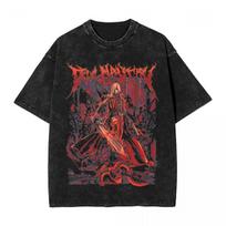 Devil May Cry Dante Sparda T Shirt Hip Hop Washed Cotton TShirts Vintage for Unisex Women Tops Streetwear Summer Tee Shirt S
