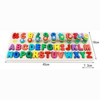 Montessori Toys Wooden Math Toys Educational Teaching Aids Board Geometry Baby Digital Counting Toy Set Preschool Children Toys