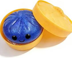 Glitter Dumpling Squishy Toy Soft Stress Relief Fidget Toy Squeeze Compression Decompression Toy for Kids Adults