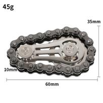 Metal Fingertip Gyro Sprocket Flywheel Fidget Spinner Antistress Anxiety Bicycle Chain Stress Anxiety ADHD Relief Fidgets Toy juoda
