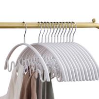 10pcs Wave Clothes Hangers Multifunctional Drying Rack Closet Storage Organization for Closet Space Saving balta