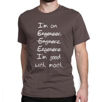 Unisex T Shirt Engineer Im Good With Math Casual Male Tshirt Mathematics Engineering Basic Tees Clothes Cotton Oversize TShirt S