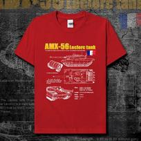French Army Amx56 Leclere Main Battle Tank Printed TShirt Unisexs Summer Cotton Short Sleeve ONeck T Shirt New S3XL S