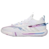 Li Ning Marshmallow Cushioning, Wear Resistant Low top Badminton Shoes Unisex White AYAV011-2 42
