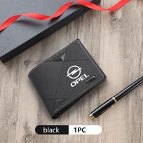 PU Wallet Credit Card Holder Inserts Coin Purses Vintage Wallte For Opel Meriva Mokka Grandland Vectra Zafira Vivaro Antara