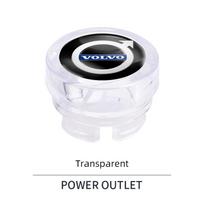 For Volvo Car Cigarette Lighter Plug Cover Decoration DustProof Cap For Volvo ES90 EC40 EX40 EM90 XC90 V90 V60 XC60 V40 S80 S60 skaidri