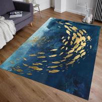 Carp Carp Carpet Vortex Fish Carpet Deep Sea Golden Fish Carpet Door Mat Room Living Room Bedroom Decoration Rug 40x60cm