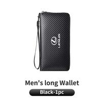 Car Men's Wallet Carbon Card Holder Coin Pocket Driver's License Purse For Lexus UX250h RX450h CT200h RX400h NX300h RX350 RX300