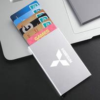 Smart Wallet Thin ID Card RFID Anti-theft Case Automatically Metal Bank Credit Card Case For Mitsubishi Asx Lancer Outlander