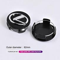 4Pcs 62MM Car Tire Wheel Hub Center Cover Badge Decoration Set With For Lexus RX300 IS200 IS250 ES350 Ct200h UX250h NX300h RX350