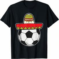 Soccer Cinco De Mayo Cool Sombrero Party Mexican Fiesta T-Shirt S įvairiaspalvis