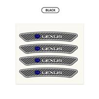 4Pcs Car Wheel Hub Rim Stickers Auto Decor Decals Carbon Fiber Sticker For Lexus EX300H RX450H IS300H ES300H NX RX GS Al20 LX GX