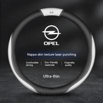 For Opel OPCline ASTRA CORSA INSIGNIA MOKKA VECTRA GTC Tigra Carbon fiber Leather Car Steering Wheel Cover Anti-Slip Accessories