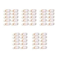 50Pcs Key Tags with Built-in Blank Label Paper Waterproof Anti-Scratch Protective Cover Color-Coded Office Key Labels