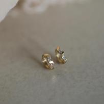14K Gold-Plated Sterling Silver Olive Leaf Ear Cuff Earrings 14K Gold Pair