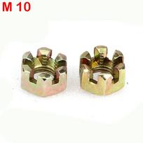 2 Pcs M10/M12/M14/M16/M20 Hexagonal Slotted Nut for 50cc-250cc ATV Kart Off-road Vehicle Quad Bike Rear Axle Ball Head Parts juoda