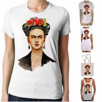 Frida Kahlo Portrait T-Shirt - Modern Art Hipster Vintage S