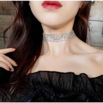 Golden Sexy Invisible Choker Necklace for Women Short Collarbone Chain sidabras