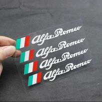 Skirta Alfa Romeo Mito 147 156 159 166 GT Giulietta Spider Automobilio Durų Rankenėlėms Šoninio Veidrodėlio Juostelės Lipdukai 13x1.8cm Lipdukai Dekoravimas balta