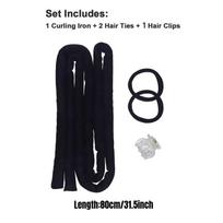 Heatless Curling Rod Headband Set 0.8/0.85M No Heat Silk Curls Soft Hair Rollers for Sleeping Overnight Styling Lazy Curl Tools