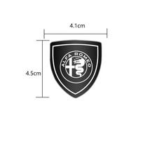 For Alfa Romeo Giulietta GT 159 147 156 Mito Brera Giulia F1 3D Metal Car Side Fender Sticker Shield Badge Emblem Logo For Alfa Romeo